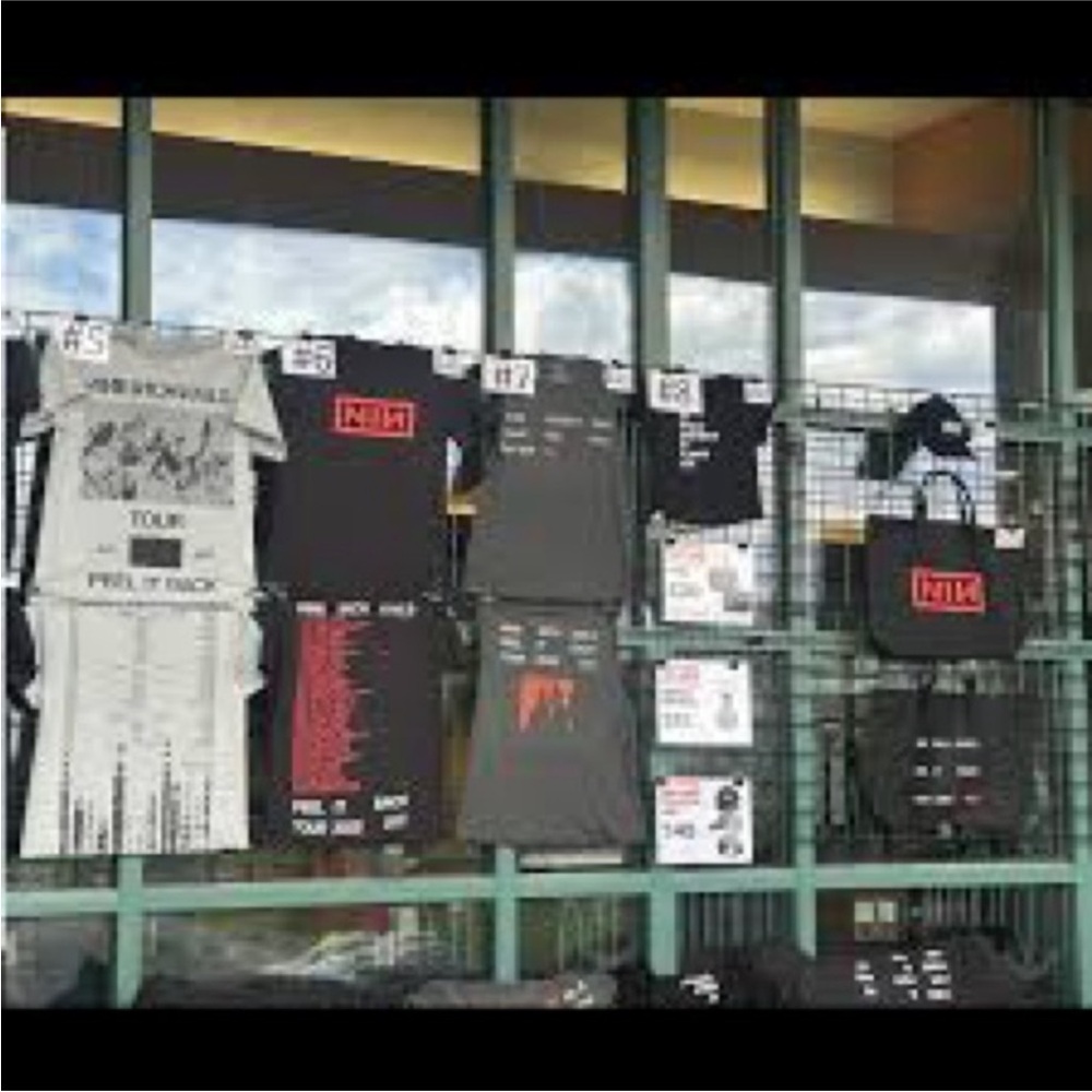 Nine Inch Nails NIN Black Tote Bag Peel it Back 2025 concert - Picture 8 of 9